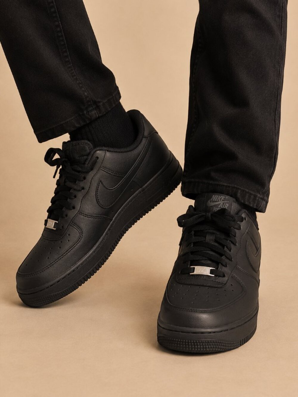 Nike Air Force 1 FlyEase Triple Black Sneakers Men’s Size 12 Low Top